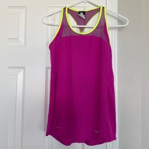 Hot pink Nike running shirt